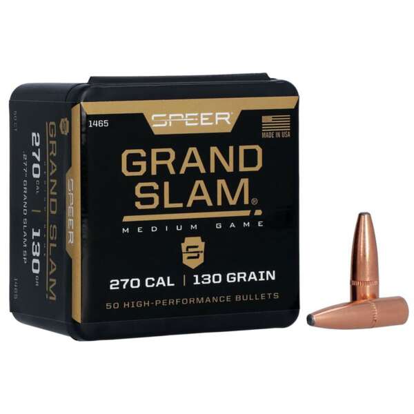 SPEER - GRAND SLAM 277 CALIBER (0.277') SOFT POINT BULLETS