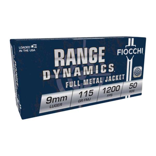 FIOCCHI AMMUNITION - RANGE DYNAMICS 9MM LUGER AMMO