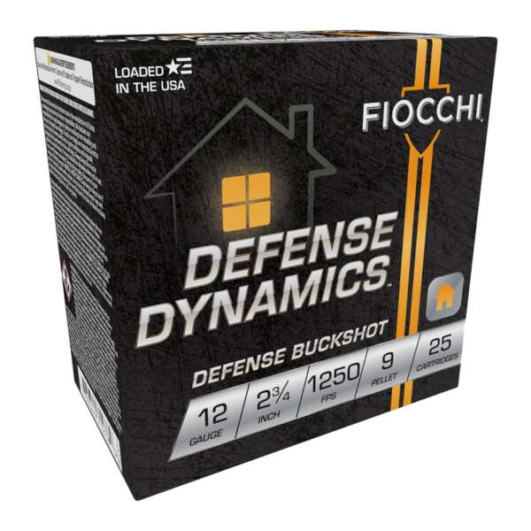 FIOCCHI AMMUNITION - DEFENSE BUCKSHOT 12 GAUGE AMMO