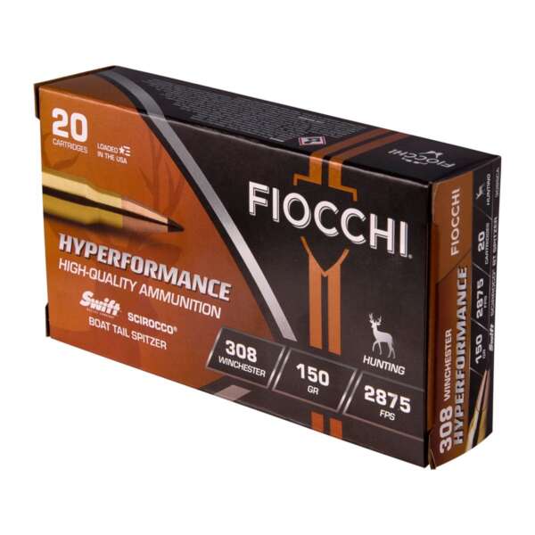 FIOCCHI AMMUNITION - HYPERFORMANCE 308 WINCHESTER AMMO