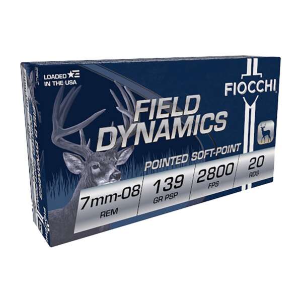 FIOCCHI AMMUNITION - FIELD DYNAMICS 7MM-08 REMINGTON AMMO