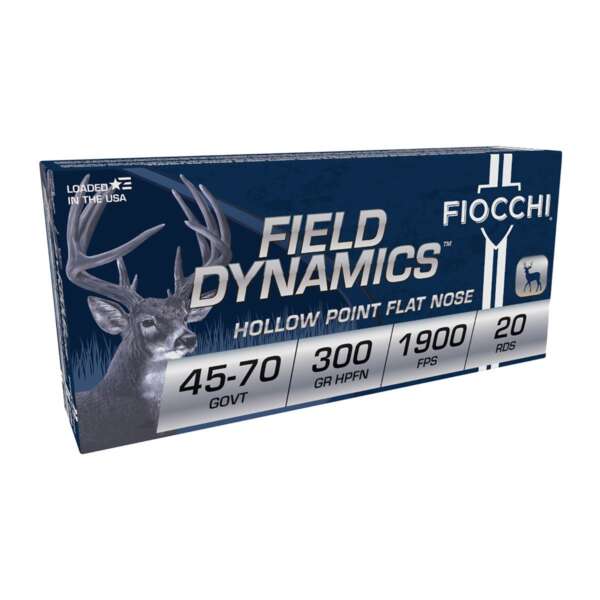 FIOCCHI AMMUNITION - FIELD DYNAMICS 45-70 GOVERNMENT AMMO