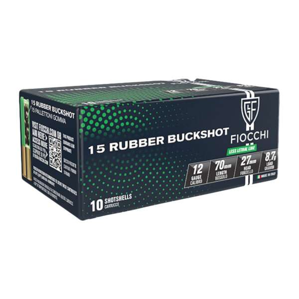 FIOCCHI AMMUNITION - RUBBER BUCK 12 GAUGE AMMO