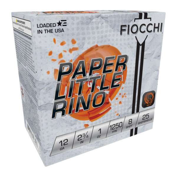 FIOCCHI AMMUNITION - PAPER LITTLE RINO 12 GAUGE AMMO