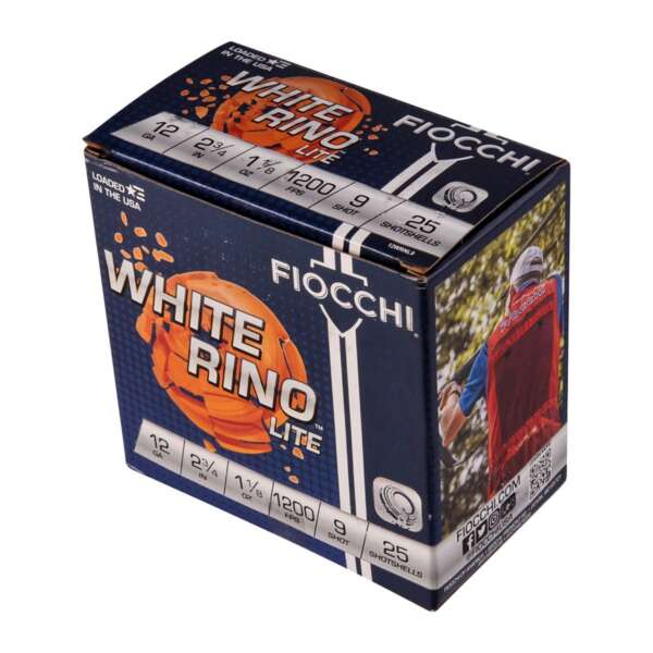 FIOCCHI AMMUNITION - FIOCCHI WHITE RHINO LITE  GAUGE 9 SHOT