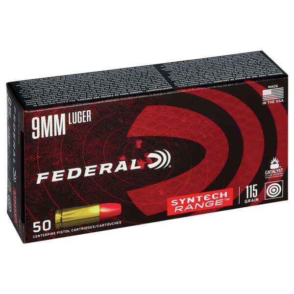 FEDERAL - SYNTECH RANGE 9MM LUGER HANDGUN AMMO