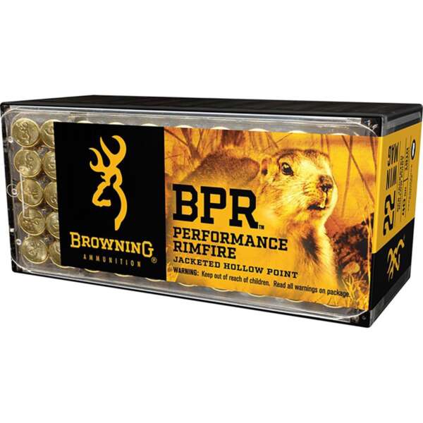 BROWNING AMMUNITION - BPR .22 WINCHESTER MAGNUM RIMFIRE AMMO