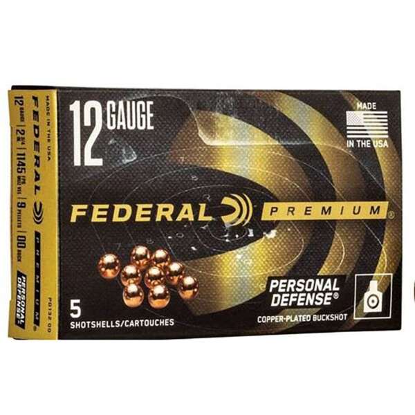 FEDERAL - PREMIUM PERSONAL DEFENSE BUCKSHOT 12 GAUGE 2-3/4 AMMO