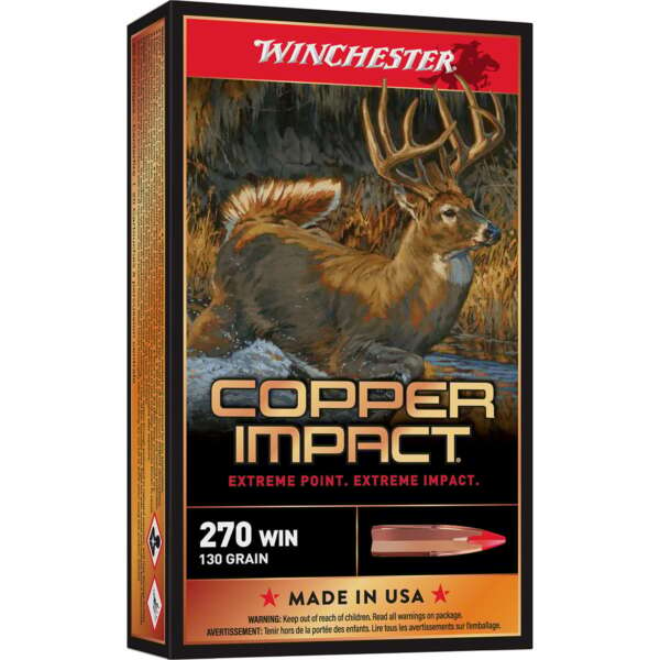 WINCHESTER - COPPER IMPACT 270 WINCHESTER RIFLE AMMO