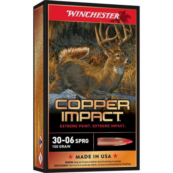 WINCHESTER - COPPER IMPACT 30-06 SPRINGFIELD RIFLE AMMO