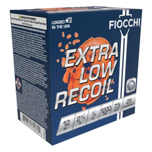 FIOCCHI AMMUNITION - LOW RECOIL TRAINER 12 GAUGE AMMO