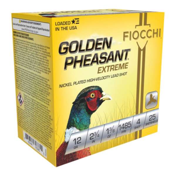 FIOCCHI AMMUNITION - GOLDEN PHEASANT EXTREME 12 GAUGE 2-3/4" SHOTGUN AMMO