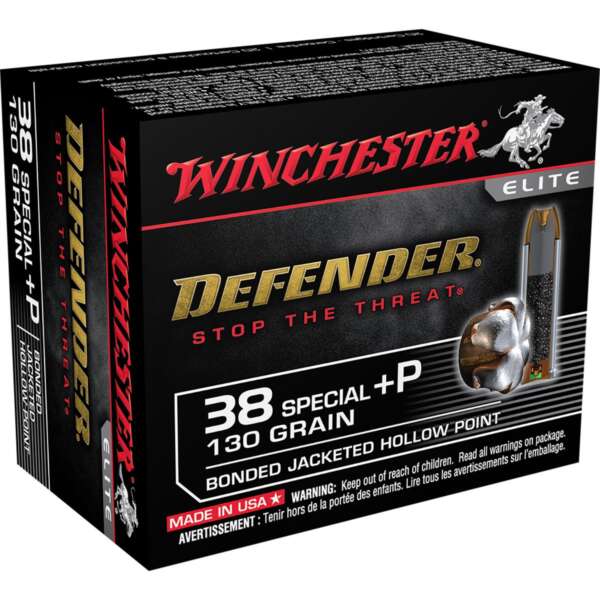 WINCHESTER - DEFENDER 38 SPECIAL +P HANDGUN AMMO