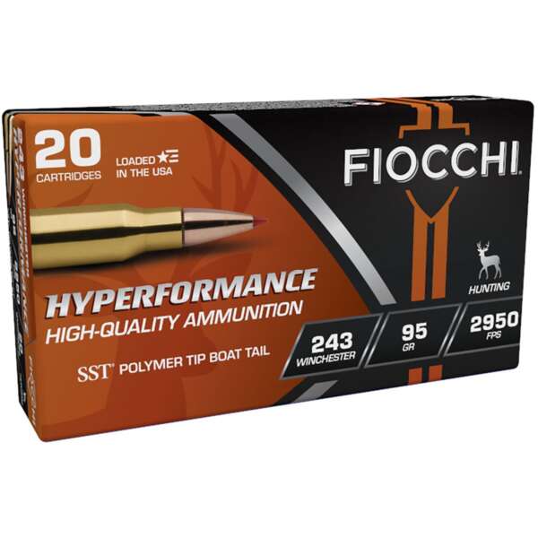 FIOCCHI AMMUNITION - HYPERFORMANCE 243 WINCHESTER RIFLE AMMO