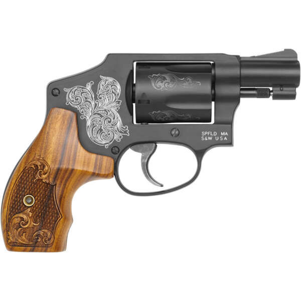 SMITH & WESSON - MODEL 442 ENGRAVED J-FRAME 38 S&W SPECIAL REVOLVER