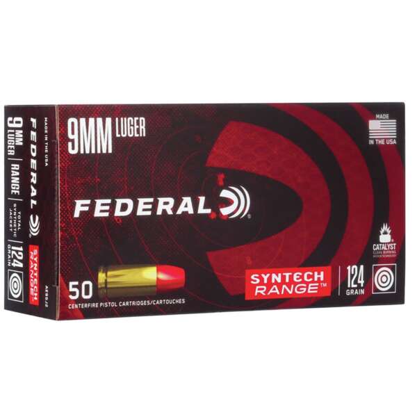 FEDERAL - SYNTECH RANGE 9MM LUGER HANDGUN AMMO