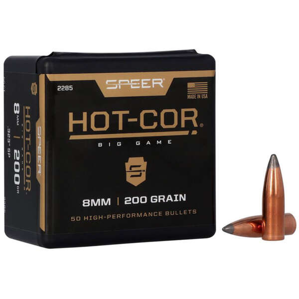 CCI - HOT-COR 8MM (.323") 200GR SPITZER SOFT POINT RIFLE BULLETS