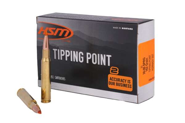 HSM AMMUNITION - TIPPING POINT 30-06 SPRINGFIELD AMMO