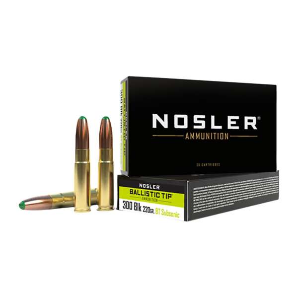 NOSLER, INC. - BALLISTIC TIP SUPPRESSOR READY 300 AAC BLACKOUT AMMO