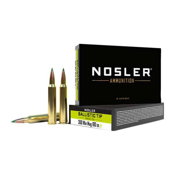 NOSLER, INC. - BALLISTIC TIP 300 WINCHESTER MAGNUM AMMO