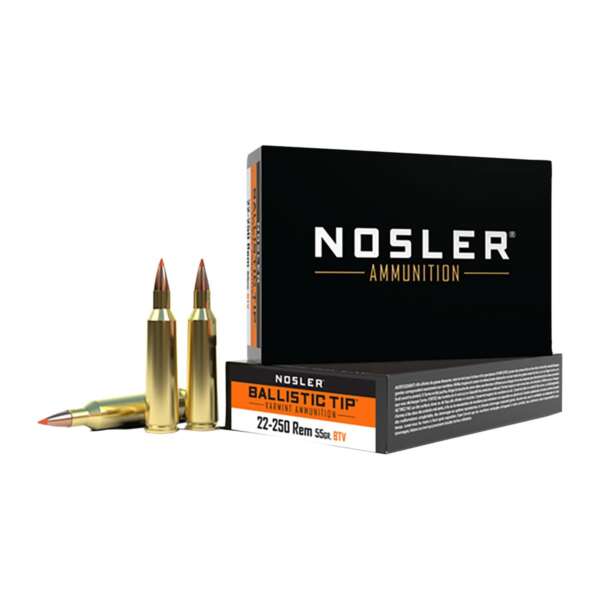 NOSLER, INC. - BALLISTIC TIP 22-250 REMINGTON AMMO