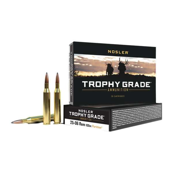 NOSLER, INC. - TROPHY GRADE 25-06 REMINGTON AMMO