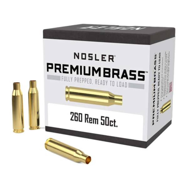 NOSLER, INC. - 260 REMINGTON BRASS CASE