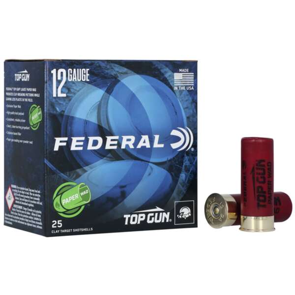 FEDERAL - TOP GUN PAPER WAD 12 GAUGE SHOTGUN AMMO