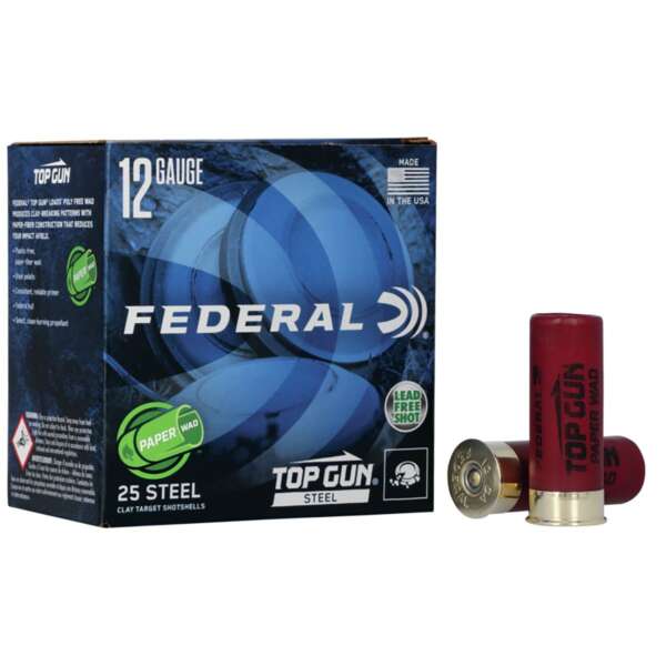 FEDERAL - TOP GUN STEEL PAPER WAD 12 GAUGE SHOTGUN AMMO