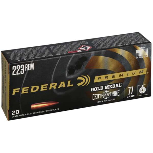 FEDERAL - GOLD MEDAL PREMIUM CENTERSTRIKE 223 REMINGTON RIFLE AMMO