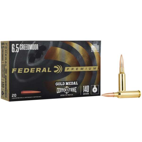 FEDERAL - GOLD MEDAL PREMIUM CENTERSTRIKE 6.5 CREEDMOOR RIFLE AMMO