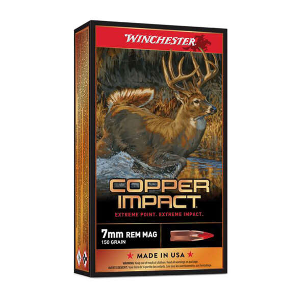 WINCHESTER - COPPER IMPACT 7MM REMINGTON MAGNUM RIFLE AMMO