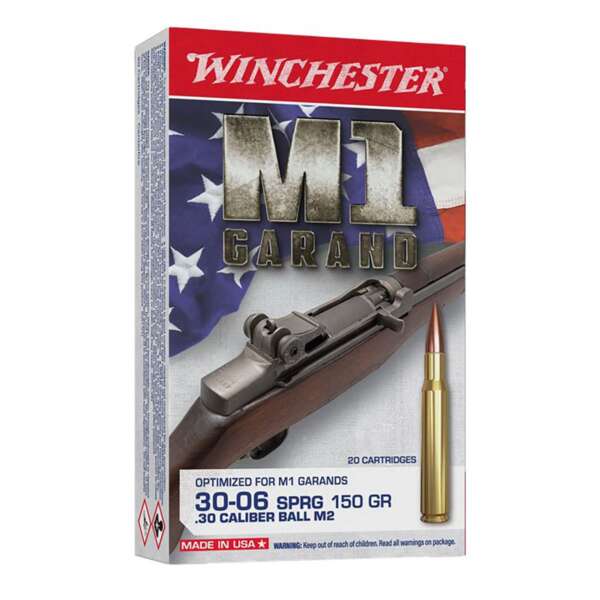 WINCHESTER - M1 GARAND 30-06 SPRINGFIELD RIFLE AMMO