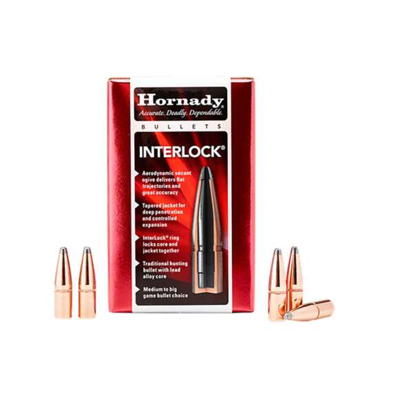 HORNADY - INTERLOCK 30 CALIBER (0.310") RIFLE BULLETS