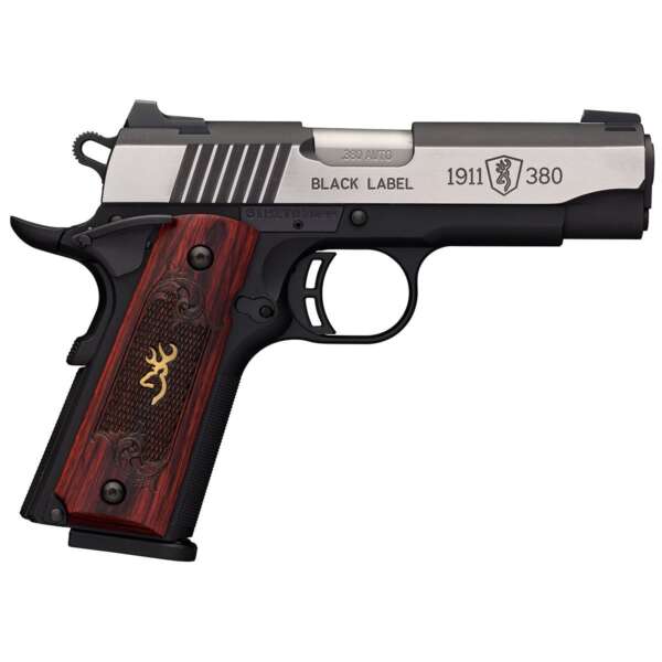 BROWNING ARMS CO. - 1911-380 BLACK LABEL MEDALLION PRO 380 ACP SEMI-AUTO HANDGUN