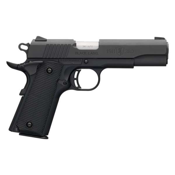 BROWNING ARMS CO. - 1911-380 BLACK LABEL FULL SIZE 380 ACP SEMI-AUTO HANDGUN