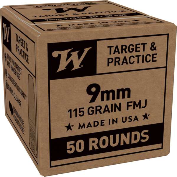 WINCHESTER - SERVICE GRADE 9MM LUGER HANDGUN AMMO