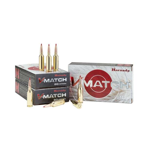 HORNADY - V-MATCH 6MM CREEDMOOR RIFLE AMMO