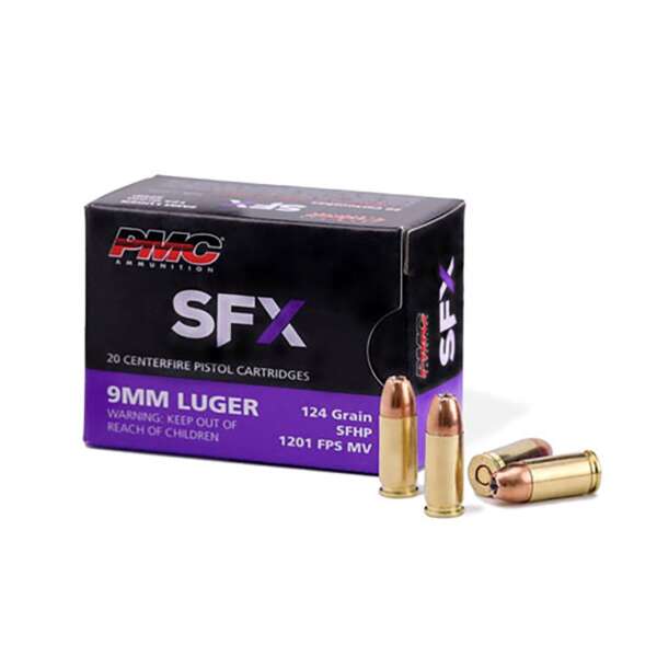 PMC AMMUNITION, INC. - SFX 9MM LUGER HANDGUN AMMO