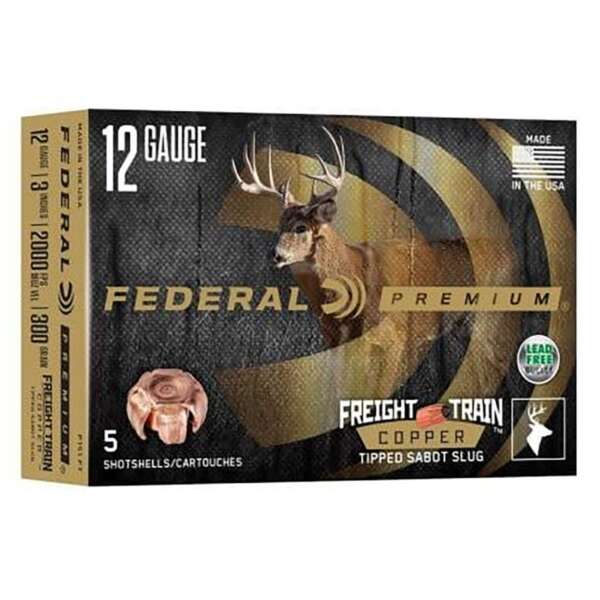 FEDERAL - FREIGHT TRAIN COPPER SABOT SLUG 12 GAUGE SHOTGUN AMMO