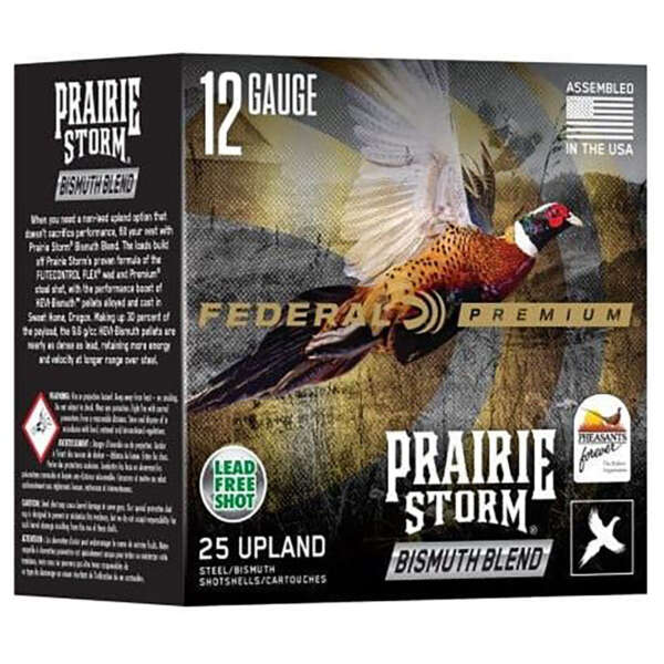 FEDERAL - PRAIRIE STORM STEEL/BISMUTH BLEND 12 GAUGE SHOTGUN AMMO