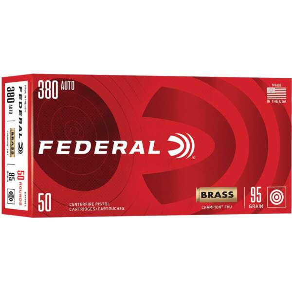 FEDERAL - CHAMPION TARGET 380 ACP HANDGUN AMMO