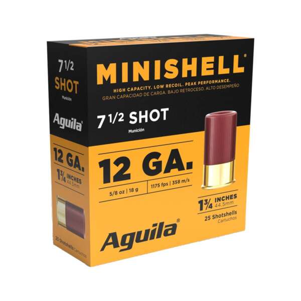 AGUILA - MINISHELL BIRDSHOT 1-3/4" 12GA AMMO