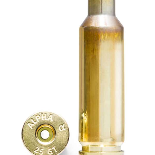 ALPHA MUNITIONS - 25 GT RIFLE BRASS