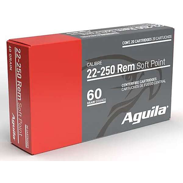 AGUILA - HUNTING 22-250 REMINGTON RIFLE AMMO