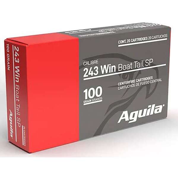 AGUILA - HUNTING 243 WINCHESTER RIFLE AMMO