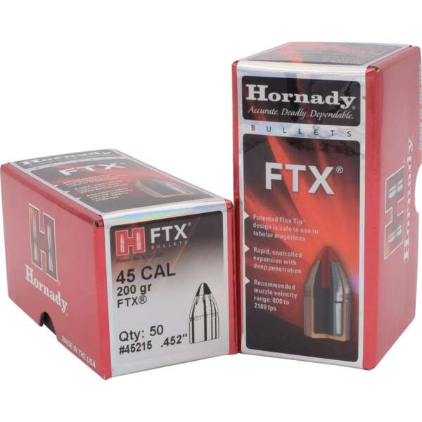 HORNADY - FTX® .45 CALIBER (0.452") PISTOL BULLETS