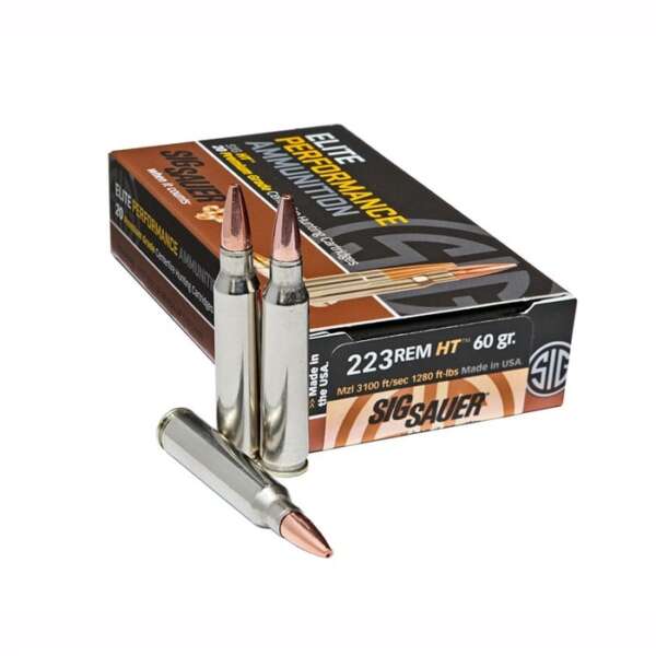 SIG SAUER, INC. - ELITE HUNTING AMMO 223 REMINGTON 60GR HT