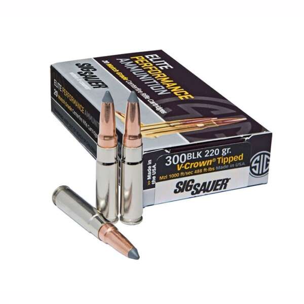 SIG SAUER, INC. - ELITE HUNTING 300 AAC BLACKOUT AMMO