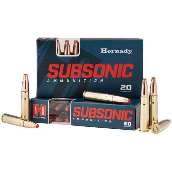 HORNADY - SUBSONIC AMMO 300 AAC BLACKOUT 190GR FTE